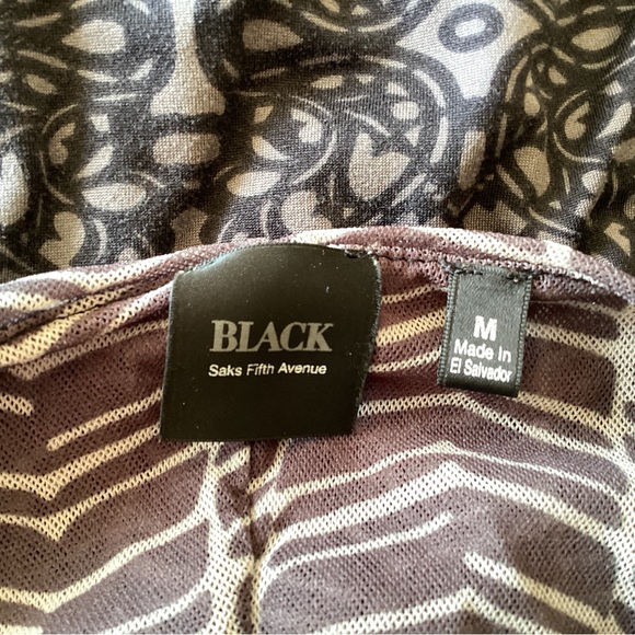 Black Saks Fifth Avenue Blouse - Picture 3 of 3